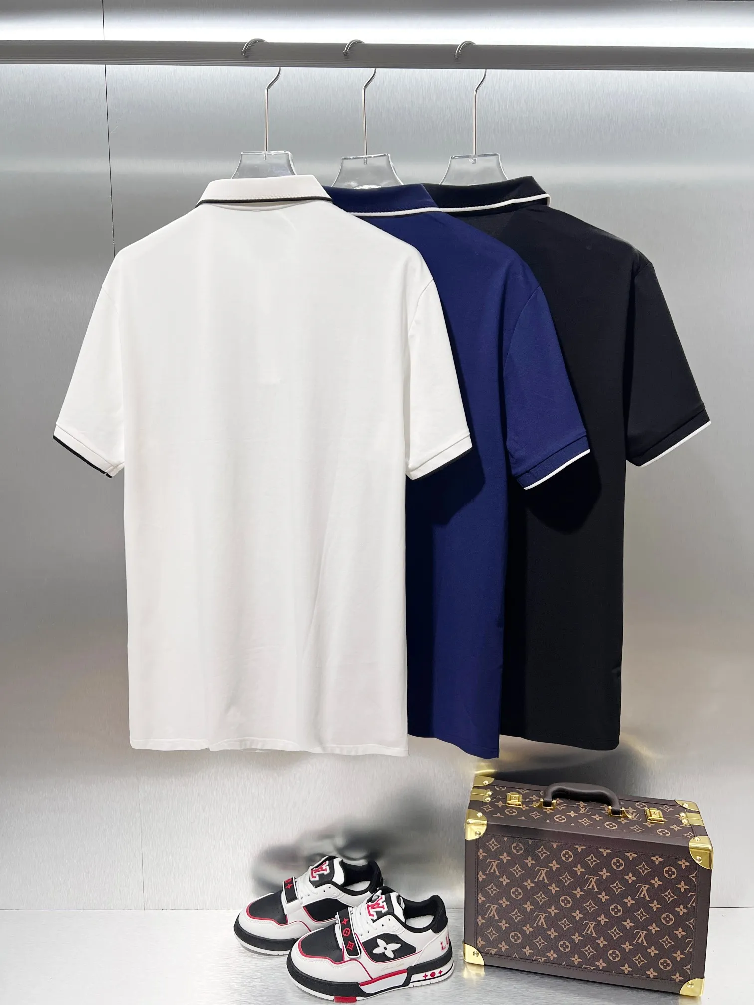 Moncler* Classic logo 🔥 POLO ✅ Quality ‼ ●100% ●50% 50% ● 200g ● ● 1：1 ● ●Size：M L XL XXL XXXL